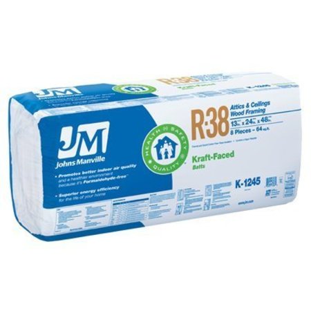 JOHNS MANVILLE INTL R38 24x48 Kraft Batt K1245